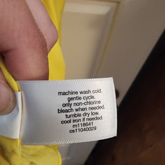 Lane Bryant Tank Womens Size 20 Lightweight Longer Length Flowy Loose Fit Yellow - Picture 6 of 9